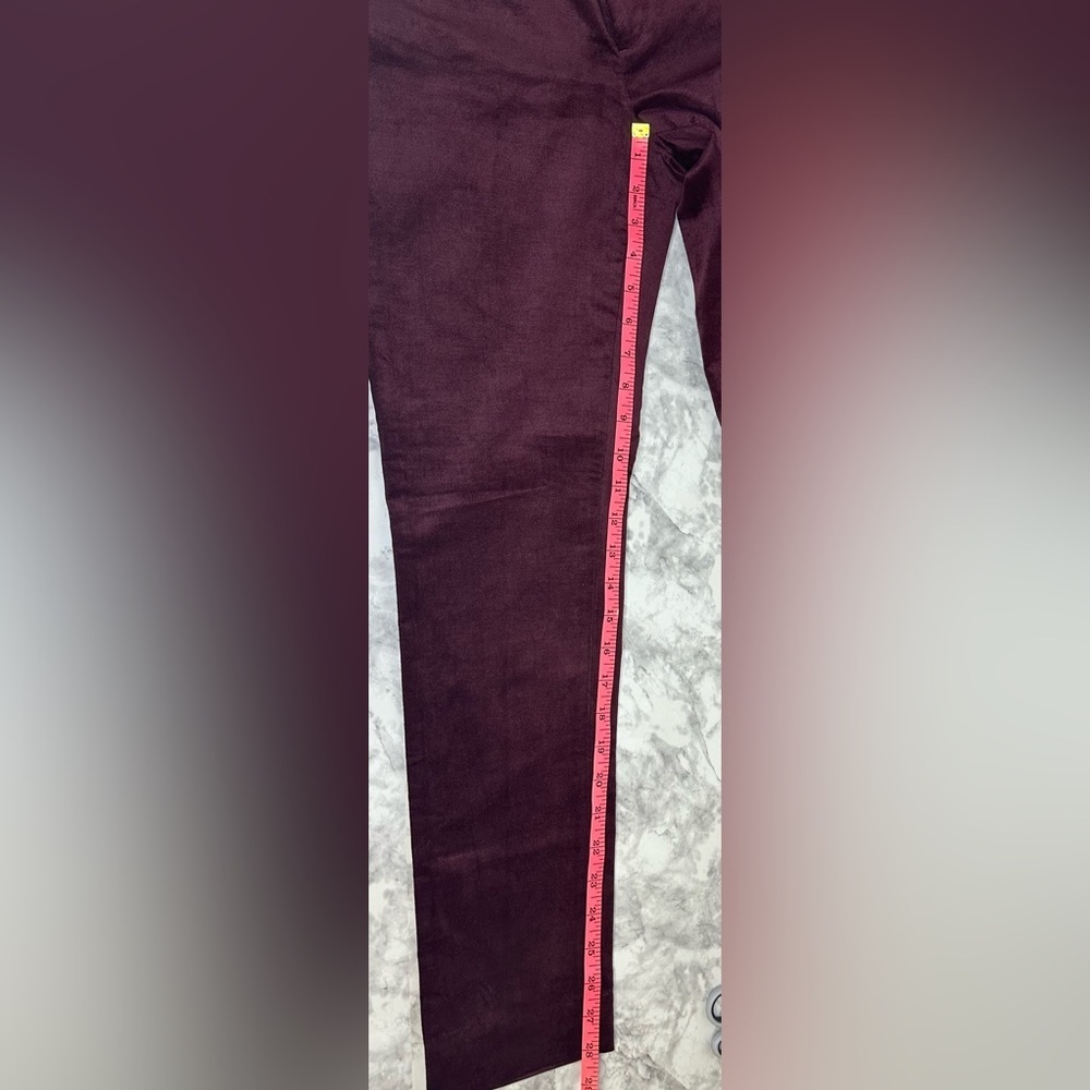 Burgundy Banana Republic Sloan Velvet size 6 - Picture 4 of 9